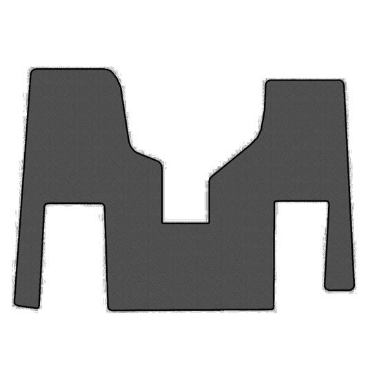 Black Front Floor Mat For Freightliner Cascadia W/ Manual Transmission