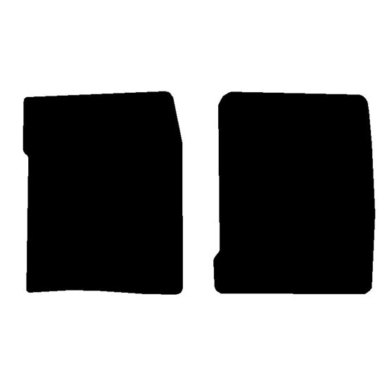 Black 2 PC Front Floor Mats For Freightliner FL60 Business