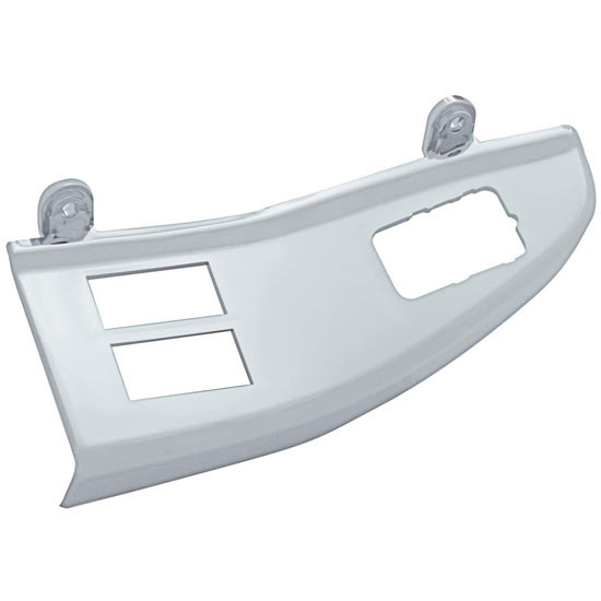 Chrome Plastic Window Switch Panel, Driver Side W/ Power Window And Mirror Cutouts For Freightliner