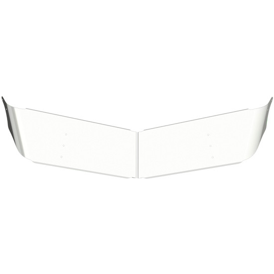 VC 12 Inch Stainless Steel Drop Visor For Peterbilt 359