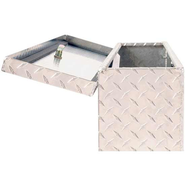 Driver Side Aluminum Wheel Well Tool Box, 37 X 7.75 X 19.5 Inch  For Ford