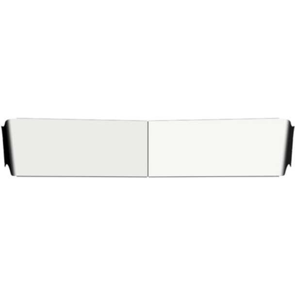 12 Inch Stainless Steel Drop Visor, Blind Mount For Peterbilt