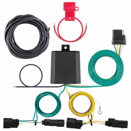 4-Way Flat Output Custom Wiring Harness For Tail Light Assembly For Ford Transit 150, 250, 350