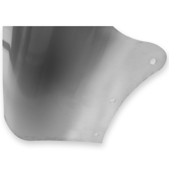 CSM 10 1/2 Inch Aluminum Bowtie Visor, Blind Mount For Peterbilt 378, 379, 386, 388, 389 & Glider