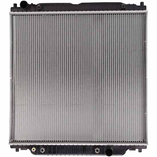 BESTfit Plastic Aluminum Radiator W/ Frame 28.4375 X 30.125 X 1 Inch 2 Row Replaces 5C3Z8005BC, 5C3Z8005JA For Ford F250-F550 2005-2007