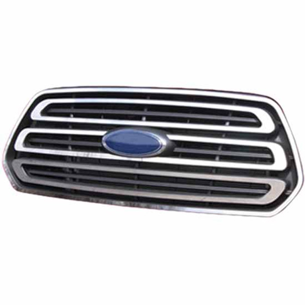 4 Piece Stainless Steel Grille Overlay For Ford Transit