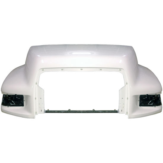 Ford F600, F700, F800 Hood Fiberglass by Jones Performance Replaces F7Hz-16612-Ca, F5Hz-16612A