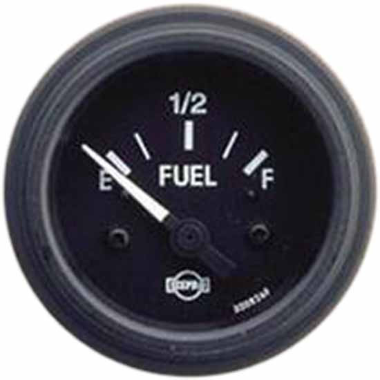 Isspro 2-1/16 Inch Black Face W/ White Pointer Fuel Level Gauge For Ford F150, F250, F350