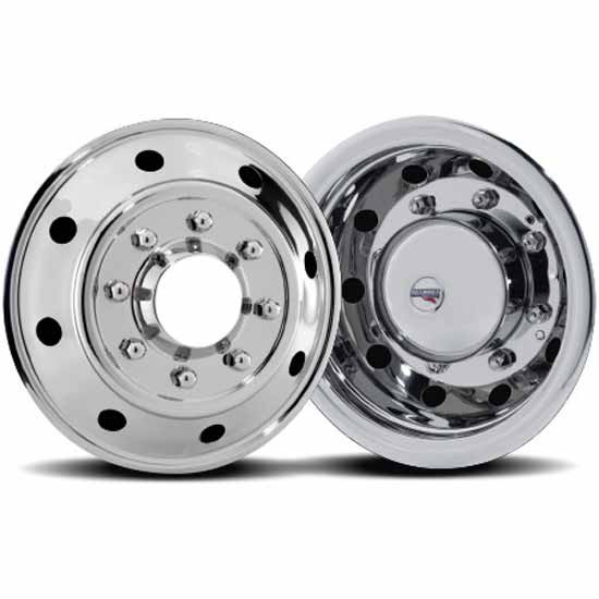 RealWheels 6 X 16 Inch American Road Series Simulator Kit W/ Round Holes For Ford F Series Super Duty 1988-1997