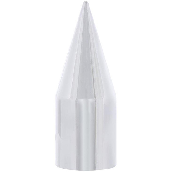 21 MM X 3 Inch Chrome Spike Push On Nut Cover For Ford F-Series W/ OE Steel Wheel