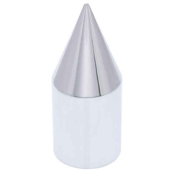 Chrome Spike Push On Nut Cover, 21 MM X 3 Inch For Ford F150, F-250. F-350