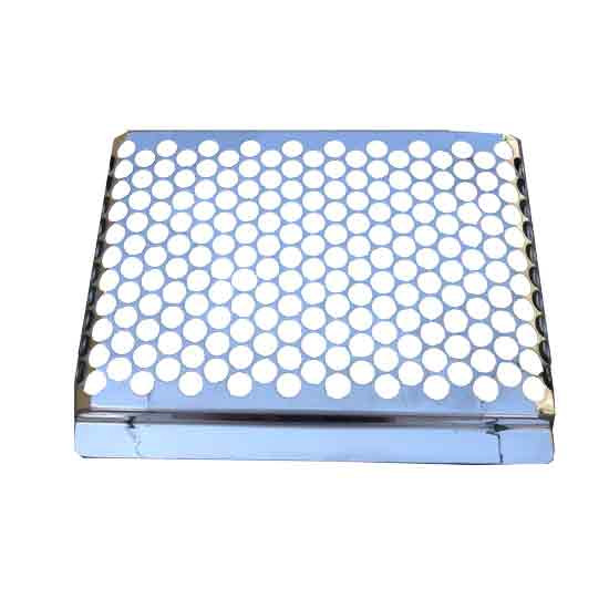 Dummy Cab Air Intake Screen With 7/16 Inch Circle Holes For Peterbilt 386 Driver Side