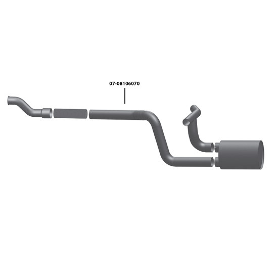 BESTfit 5 Inch OD Multi-Bend Intermediate Pipe For International 9200, 9400, 9900