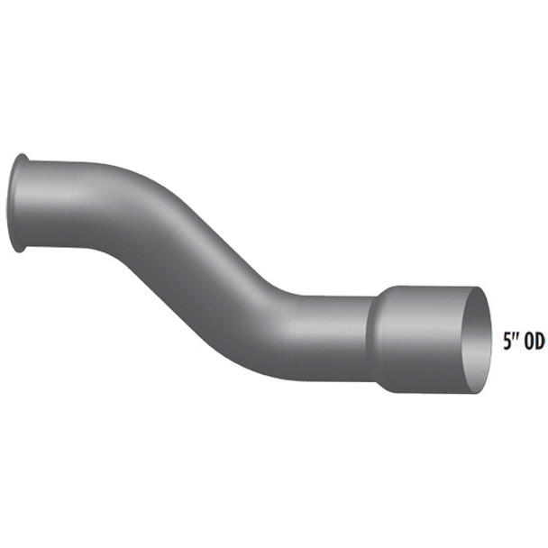 BESTfit 4 Inch Aluminized Steel  Multi-Bend Turbo Pipe Replaces 3564821C3 For International 9200/9400 BESTfit 4 Inch Aluminized Steel  Multi-Bend Turbo Pipe Replaces 3564821C3 For International 9200/9400