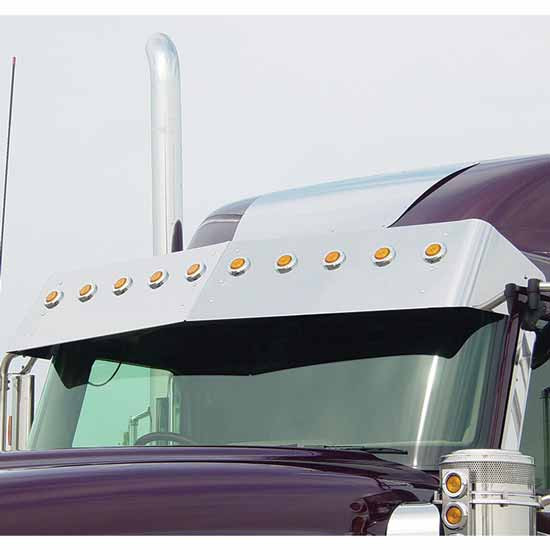 13.8 Inch Stainless Steel Drop Visor For Low Roof For International 9900I 2000