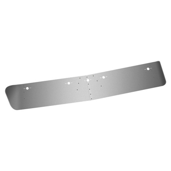 12.5 Inch Stainless Steel Visor W/ 5 Slotted Light Holes For International ProStar