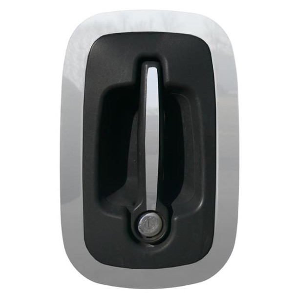 Stainless Steel Center Door Handle Trim For International ProStar, DuraStar, TranStar & WorkStar