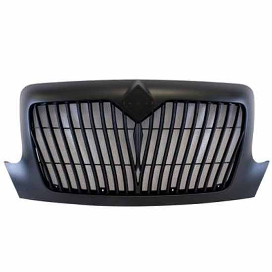 Black Grille, Curved Bars W/Bug Screen For International DuraStar 2002-2020, MV 2019-2022