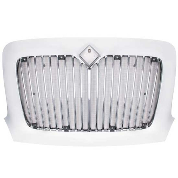 Chrome Plastic Grille With Bug Screen For International 8500 & 8600 TranStar
