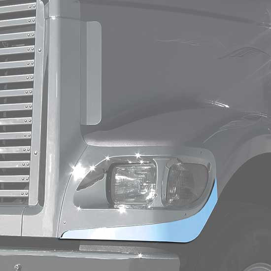 Stainless Steel Front Lower Fender Trim For International 9900