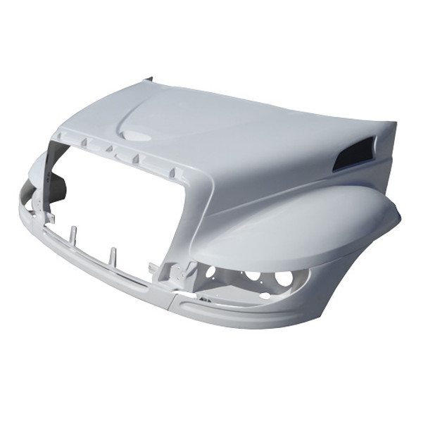 BESTfit Fiberglass Hood Shell W/ Headlight Filler Panels For International 4400 & DuraStar