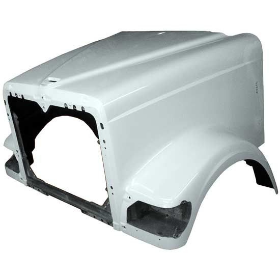 International 5900I / 9900I SFA 120 BBC Hood Fiberglass For Curved Cowl & Internal Air Cleaners By Jones Performance Replaces 3524263C91, 3531917C91, 3552477C96