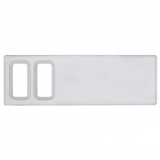 2 Opening Chrome Plastic Dash Switch Panel Cover For International