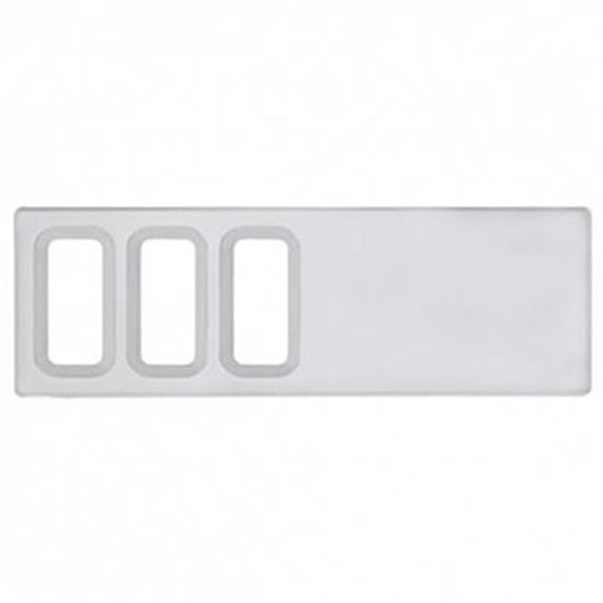 3 Opening Chrome Plastic Dash Switch Panel Cover For International