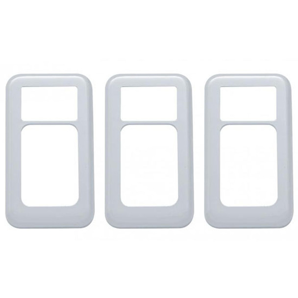 Chrome Switch Trim Cover For International 9200, 9200I, 9300, 9370, 9400, 9400I, 9670, 9900, 9900I, 9900IX - Pack Of 3