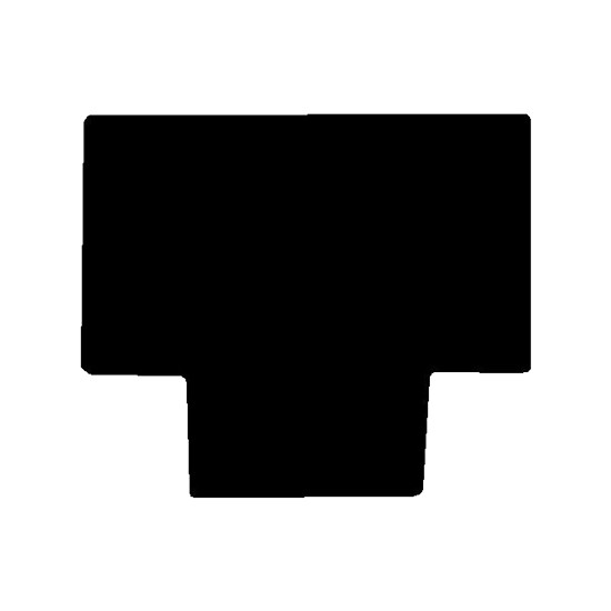 Black 72 Inch Sleeper Floor Mat For International 9300, 9370, 9200 & 9400