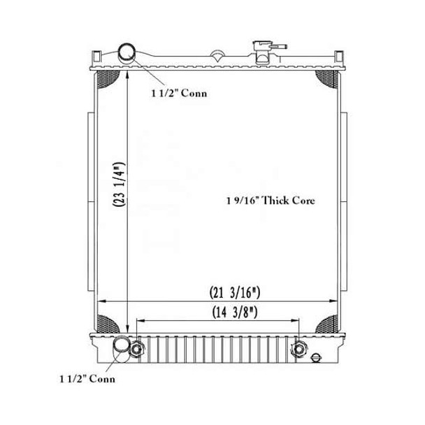 BESTfit Plastic Aluminum Radiator W/ Frame For Isuzu NPR, NPR HD, NQR BESTfit Plastic Aluminum Radiator W/ Frame For Isuzu NPR, NPR HD, NQR