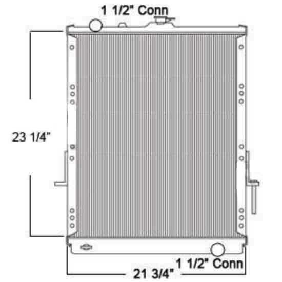 BESTfit Plastic Aluminum Radiator With Frame For Isuzu NPR, NPR HD, NQR