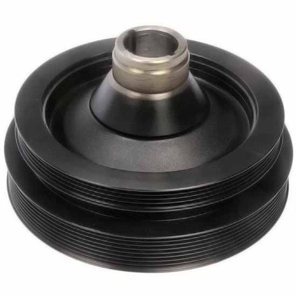 Black Harmonic Balancer Assembly W/O Center Bolt, 36 MM Depth Markings For Isuzu NPR & NPR HD