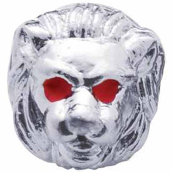 Chrome Lion Head License Plate Fastener