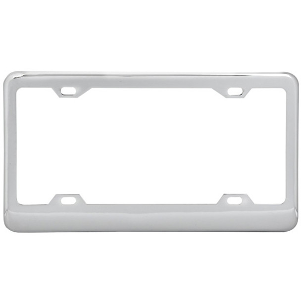 Chrome-Plated Steel License Plate Holder With Wide Bottom Chrome-Plated Steel License Plate Holder With Wide Bottom