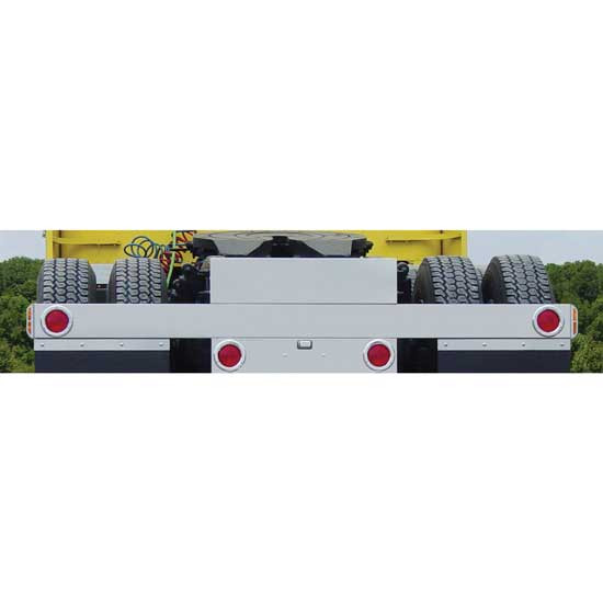 304 Stainless Steel 1-Piece Rear Light Bar W/ 2 - 4 Inch Round Red/Red LED Stop, Tail, Turn Lights