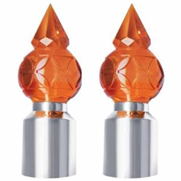 Crystal Pyramid Ball Bumper Guide Top - Amber - 2 Pack Crystal Pyramid Ball Bumper Guide Top - Amber - 2 Pack