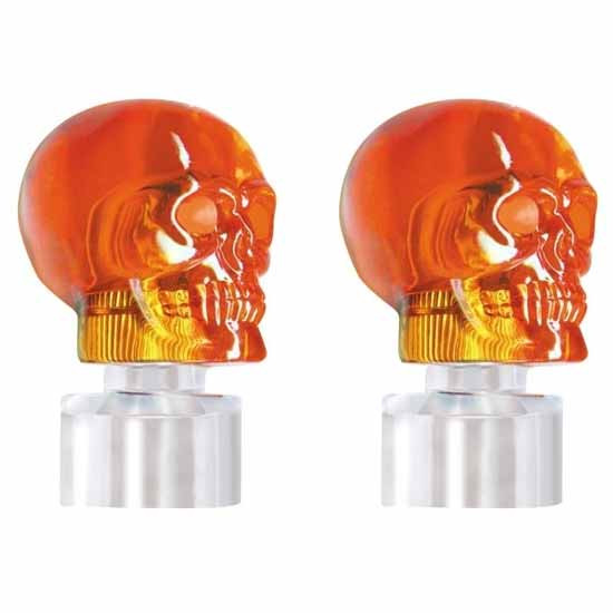 Stainless Steel Bumper Guide Kit W/ Amber Skull Light