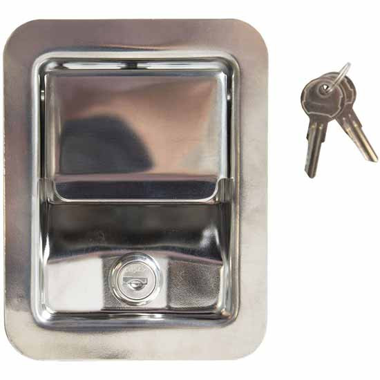 Stainless Steel Rotary Single Point Paddle Latch With 1/2 Inch Striker