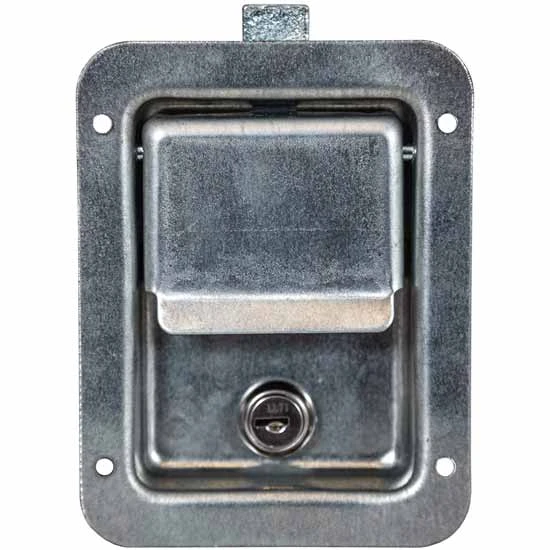 Zinc-Plated Carbon Steel Single Point Locking Paddle Latch