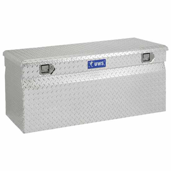 Bright Diamond Plate Aluminum 42 Inch Utility Chest Box For Pickup Trucks