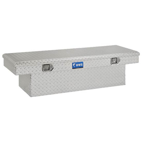 Bright Diamond Plate Aluminum Crossover Tool Box- 54 Inch For Chevrolet Ford, Hummer, GMC