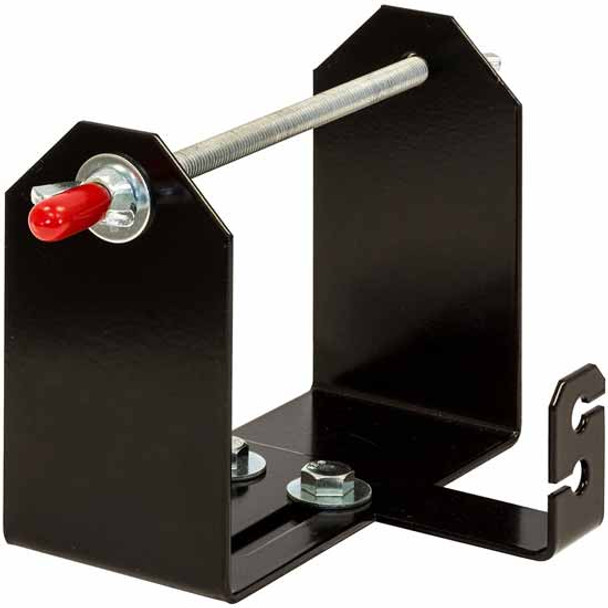 Black Powder-Coated Steel Trimmer Line Spool Bracket For Open/Enclosed Landscape Trailers Black Powder-Coated Steel Trimmer Line Spool Bracket For Open/Enclosed Landscape Trailers