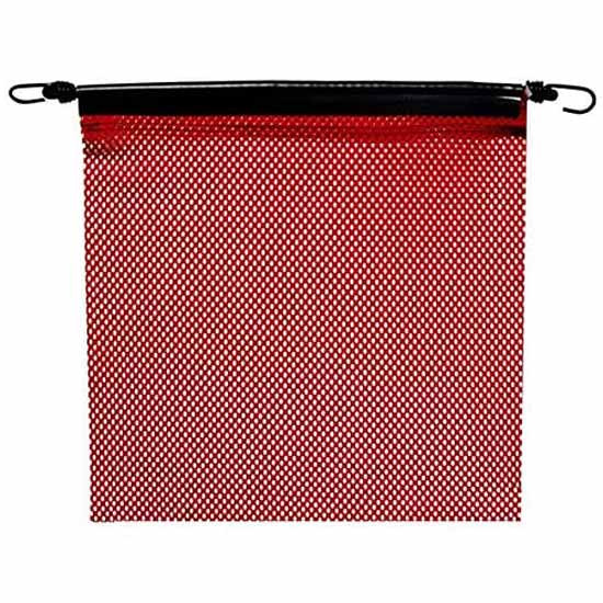 18 X 18 Inch Heavy Duty Red Mesh Safety Bungee Flag