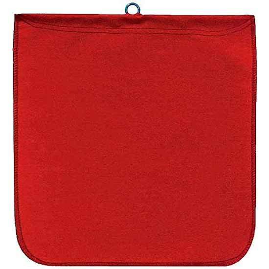 18 X 18 Inch Heavy Duty Solid Red Cotton Twill Safety Flag