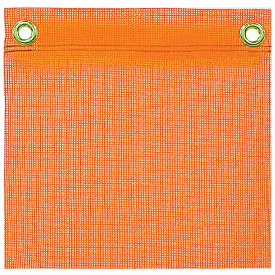 18 X 18 Inch Heavy Duty Fluorescent Orange Safety Flag W/ Grommets