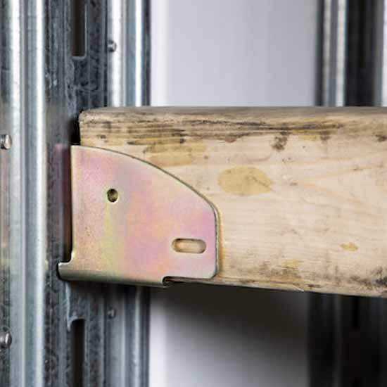 Zinc-Plated Steel E-Track Board Holder Creates Partitions In Your Truck Or Van