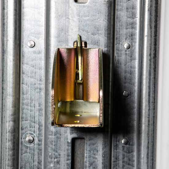 Zinc-Plated Steel E-Track Board Holder Creates Partitions In Your Truck Or Van