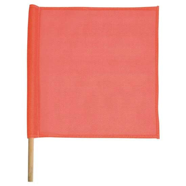 BESTfit Red Mesh Safety Flag W/ Wood Staff