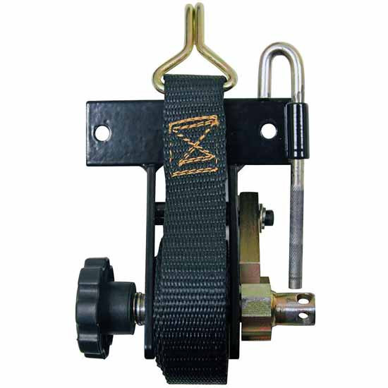 Angle Mount Ladder Rack Ratchet Tie Down, 1.5 In X 7 Ft, For Square Tube Ladder Racks